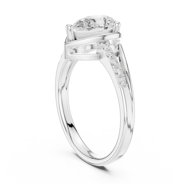 Halo Horizon Lab Grown Diamond Ring