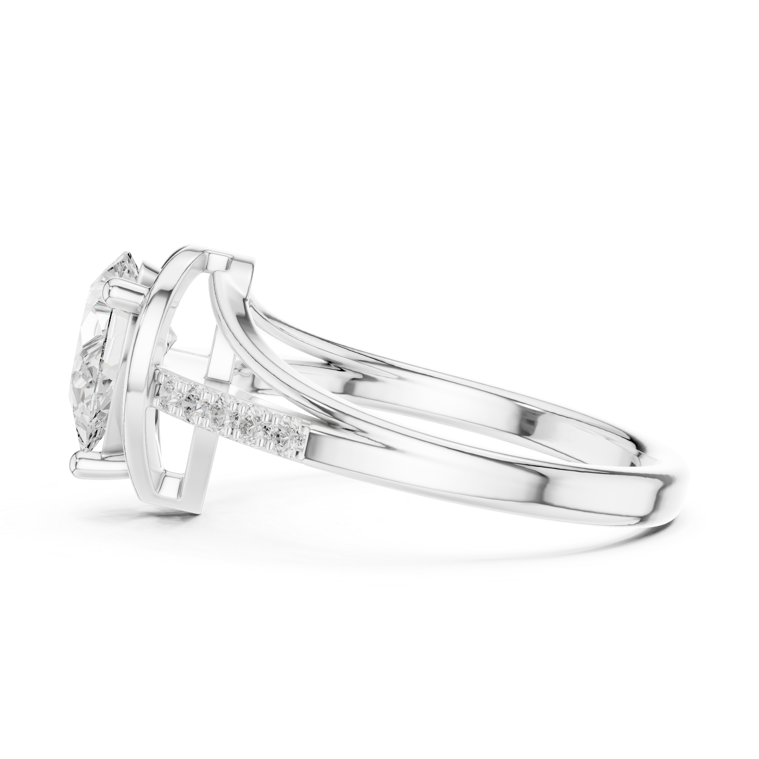 Halo Horizon Lab Grown Diamond Ring