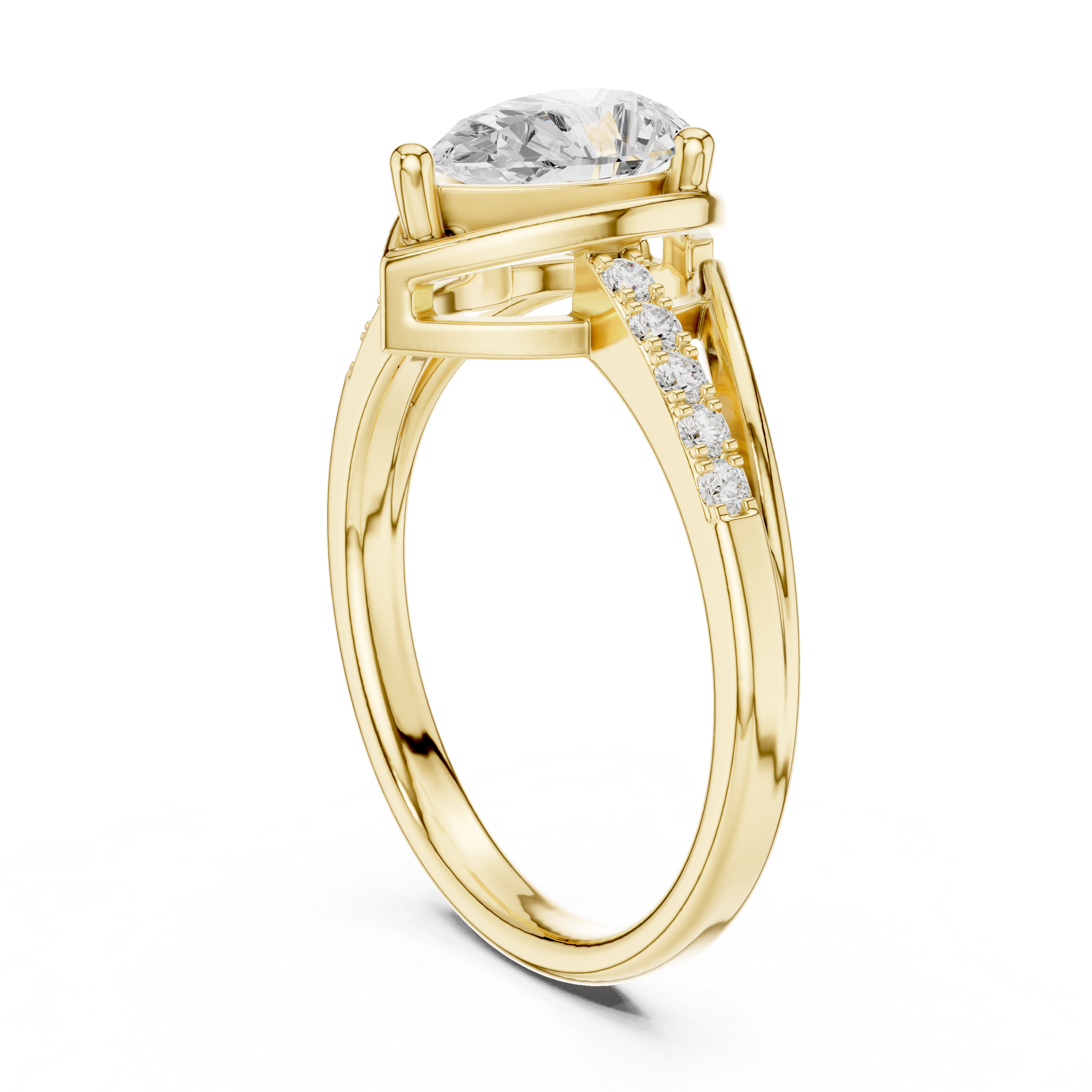 Halo Horizon Lab Grown Diamond Ring
