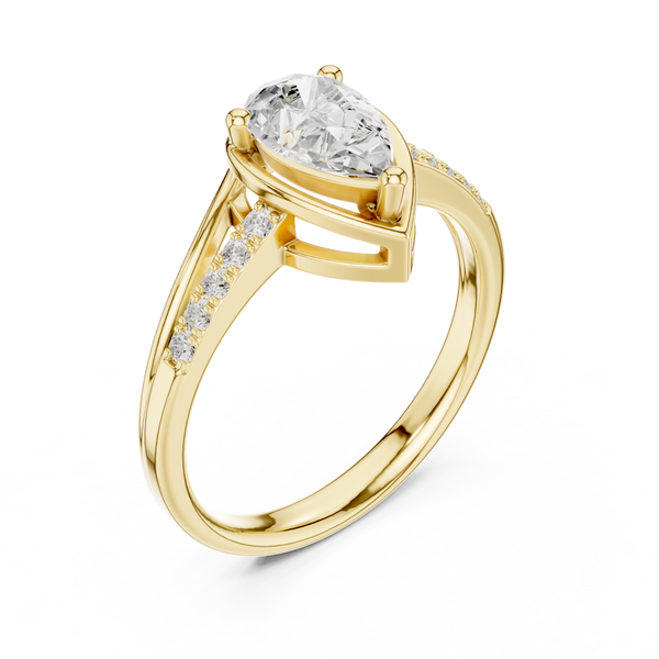 Halo Horizon Lab Grown Diamond Ring
