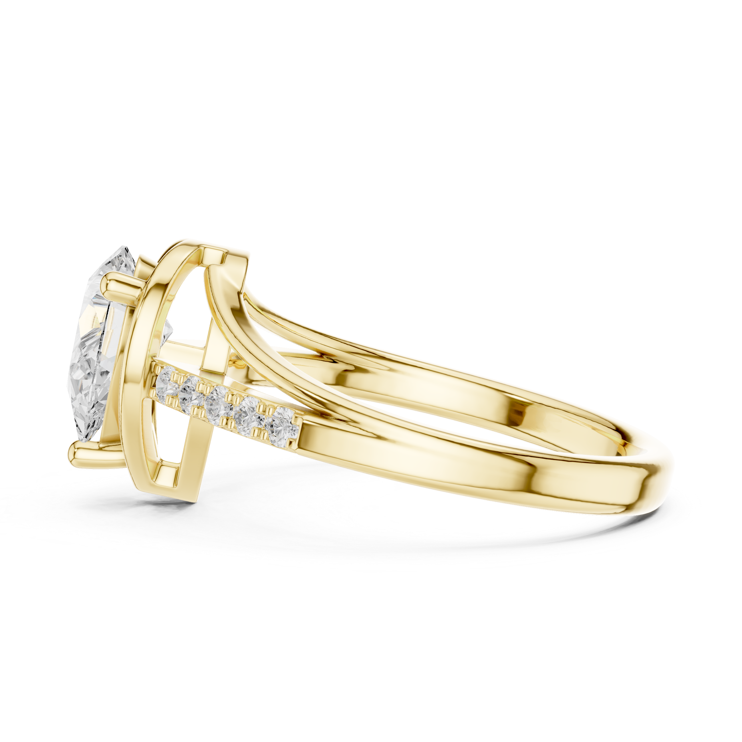 Halo Horizon Lab Grown Diamond Ring