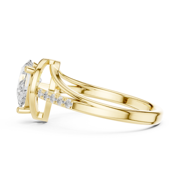 Halo Horizon Lab Grown Diamond Ring