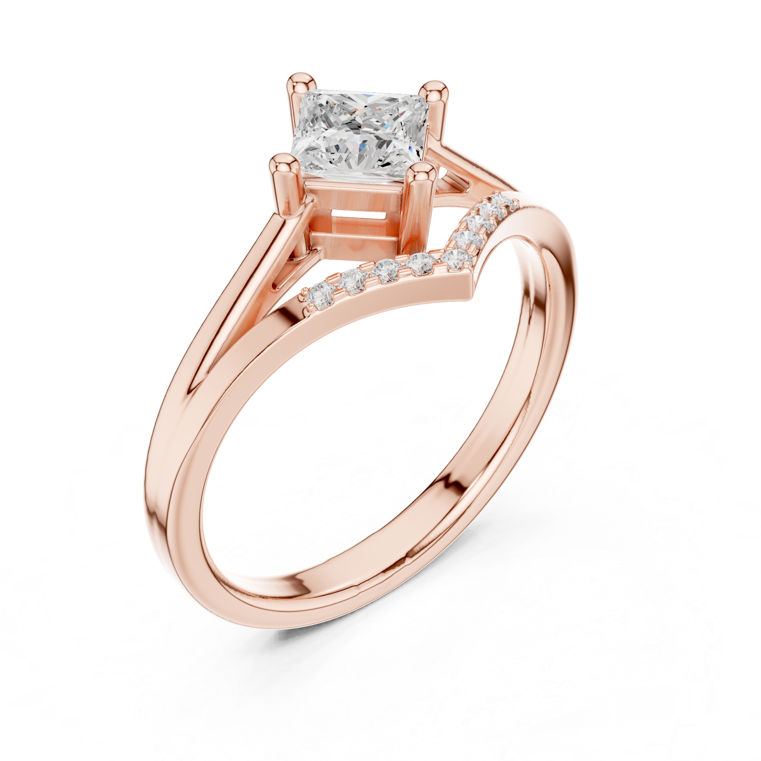 Baroque Bliss Lab Grown Diamond Ring