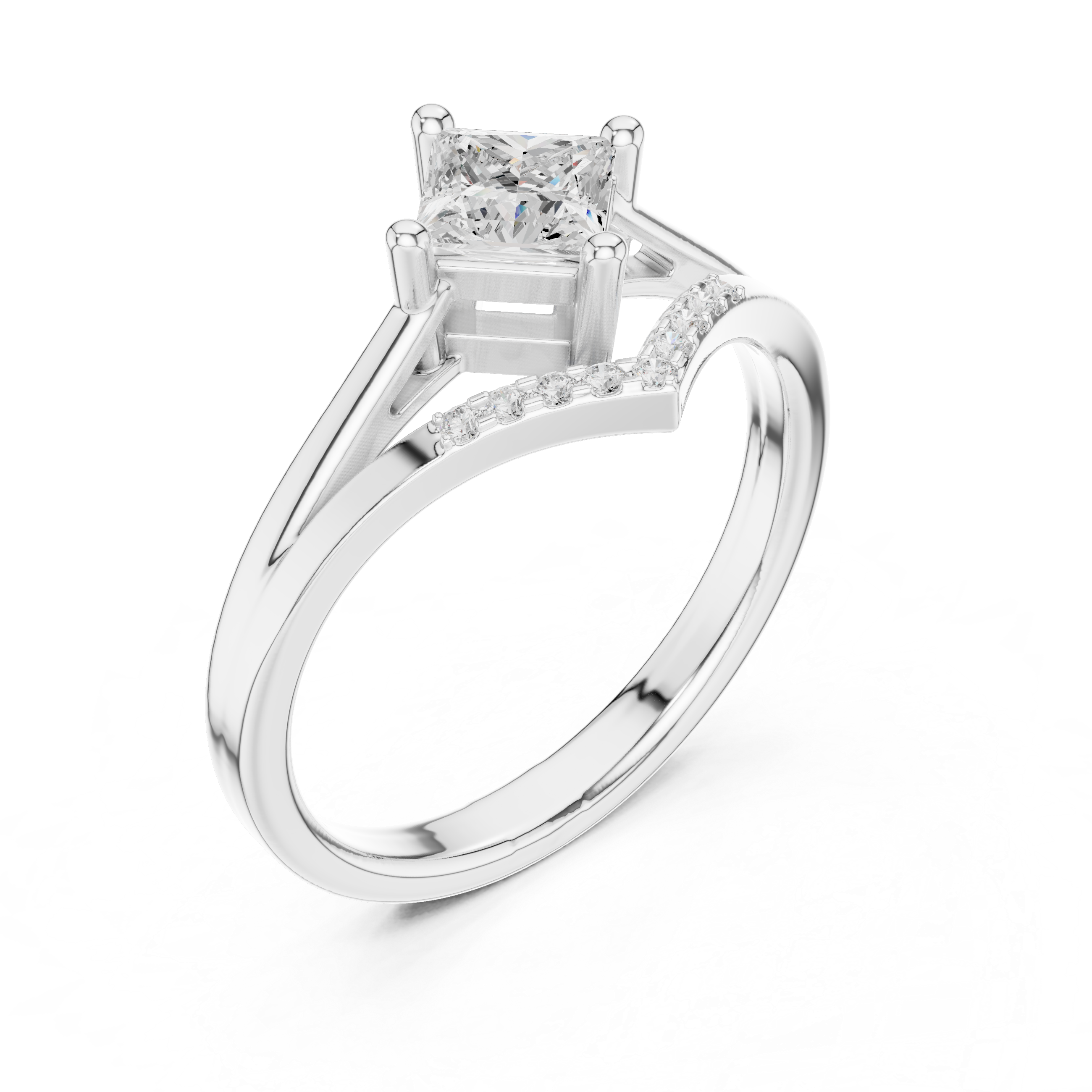 Baroque Bliss Lab Grown Diamond Ring