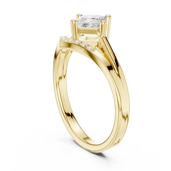 Baroque Bliss Lab Grown Diamond Ring