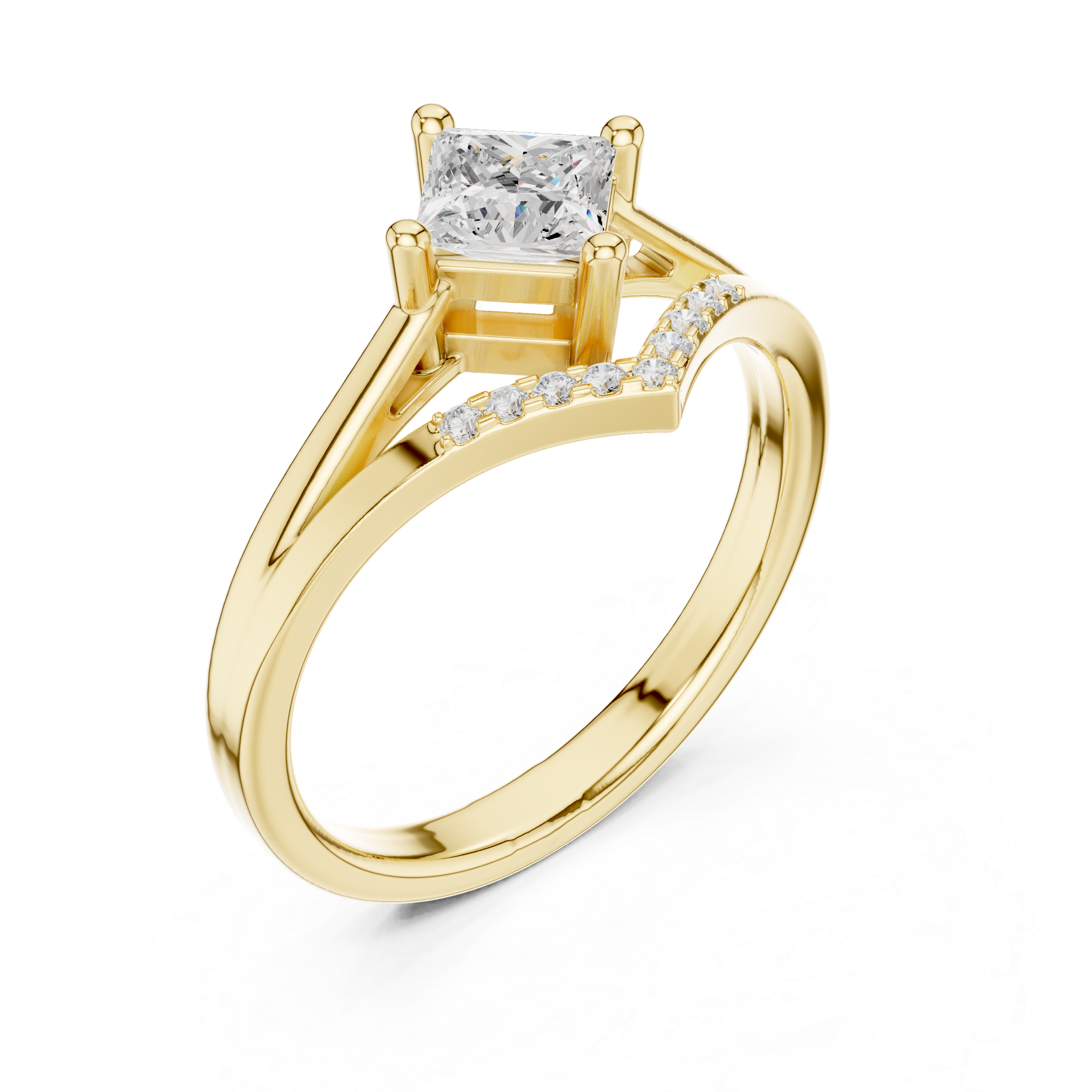 Baroque Bliss Lab Grown Diamond Ring