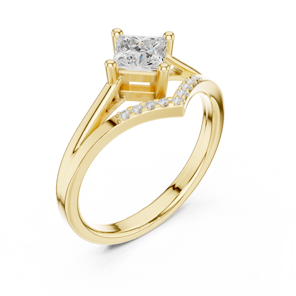 Baroque Bliss Lab Grown Diamond Ring