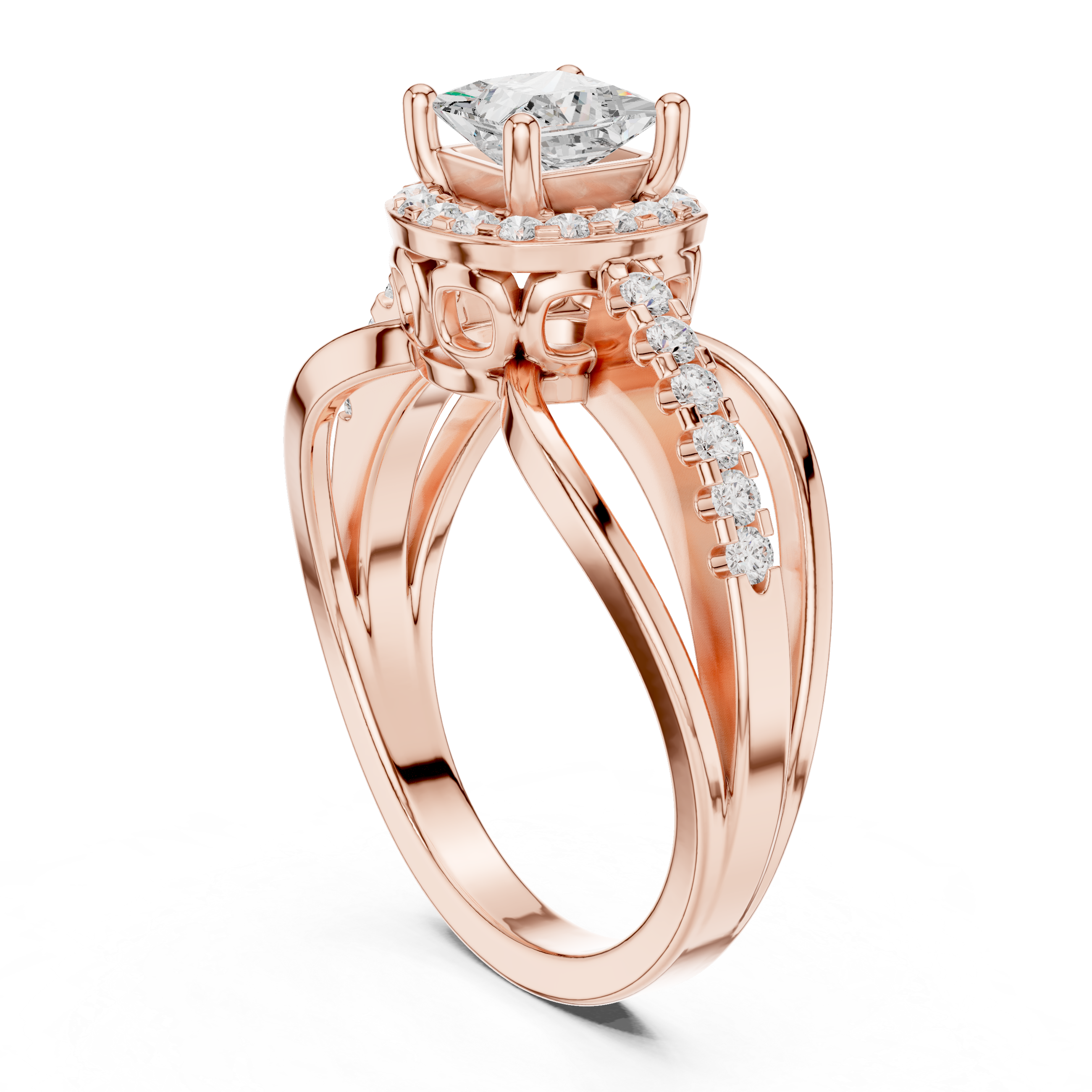 Sapphire Sleek Lab Grown Diamond Ring
