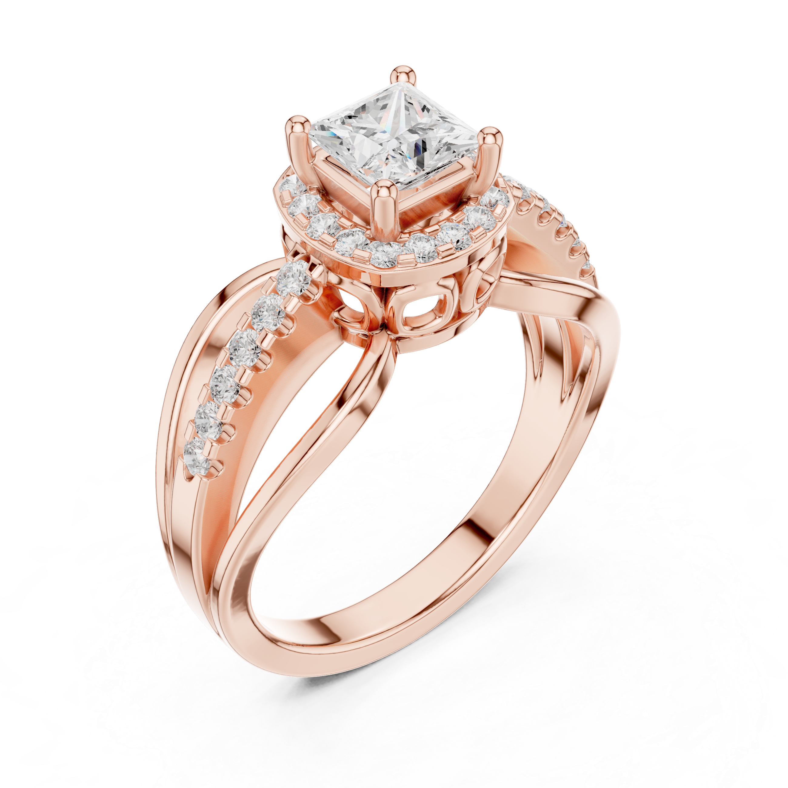 Sapphire Sleek Lab Grown Diamond Ring