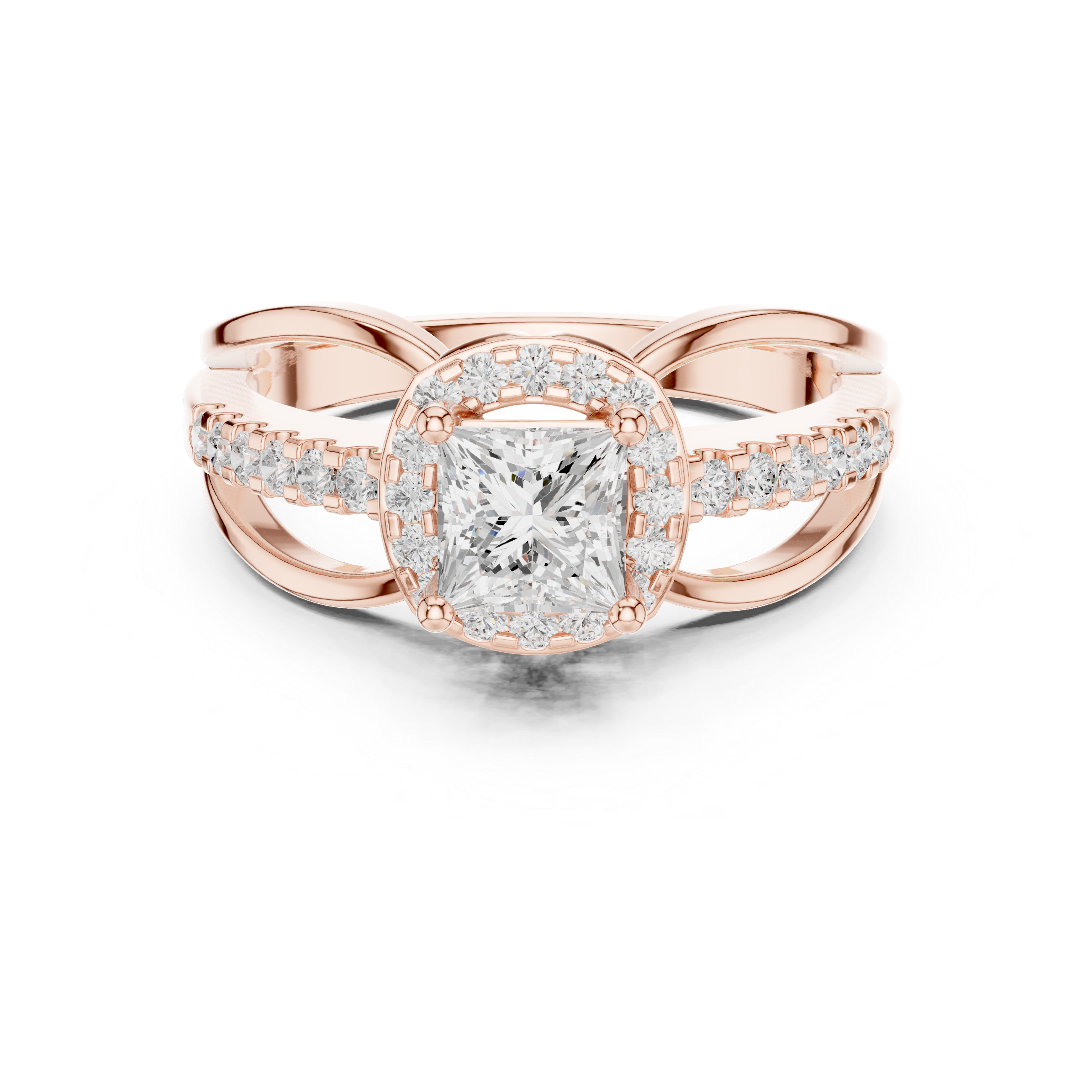 Sapphire Sleek Lab Grown Diamond Ring