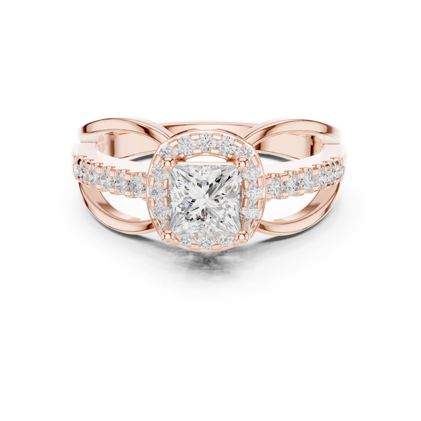 Sapphire Sleek Lab Grown Diamond Ring