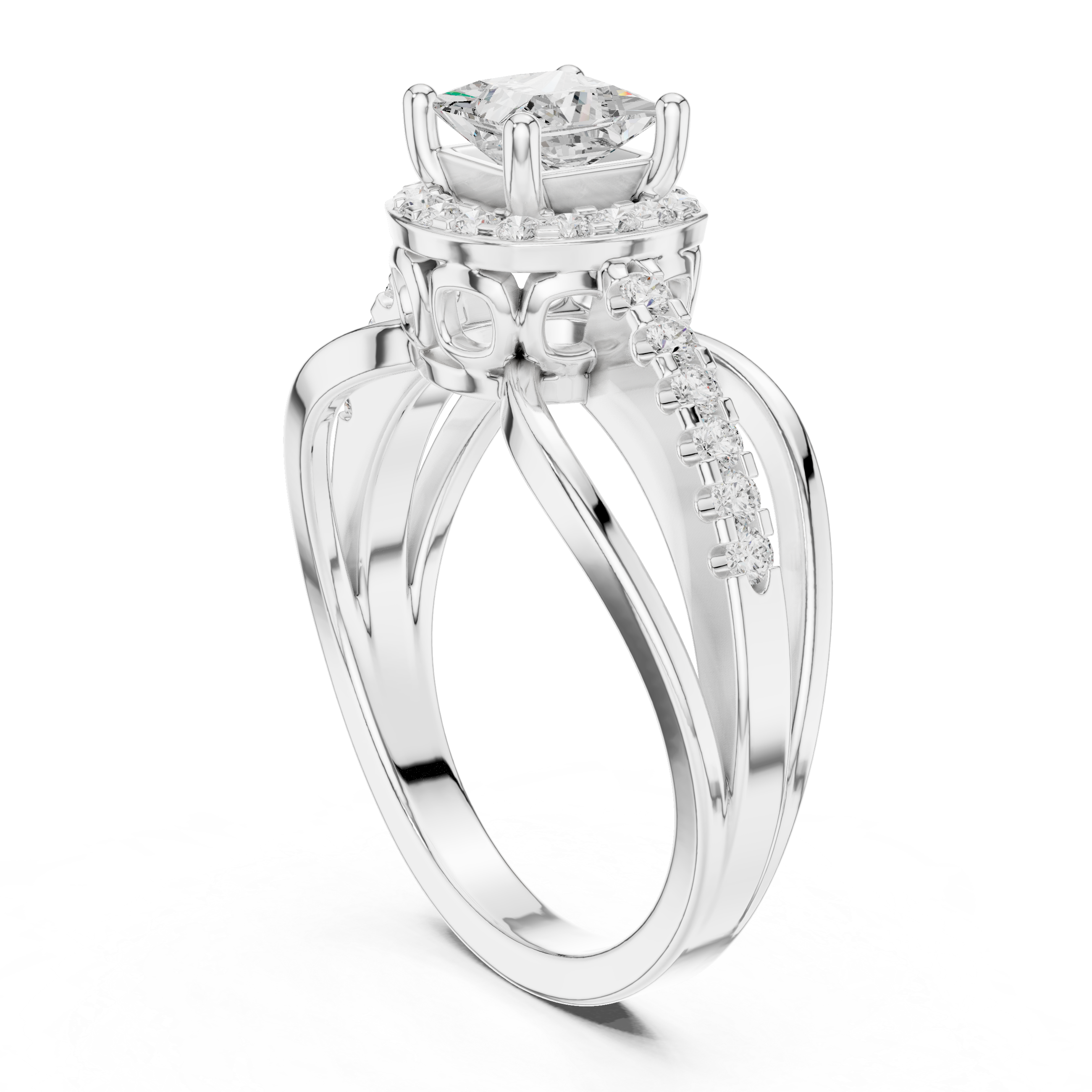 Sapphire Sleek Lab Grown Diamond Ring