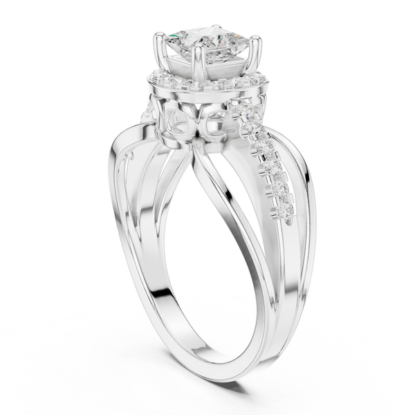 Sapphire Sleek Lab Grown Diamond Ring