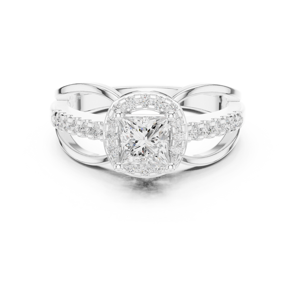 Sapphire Sleek Lab Grown Diamond Ring