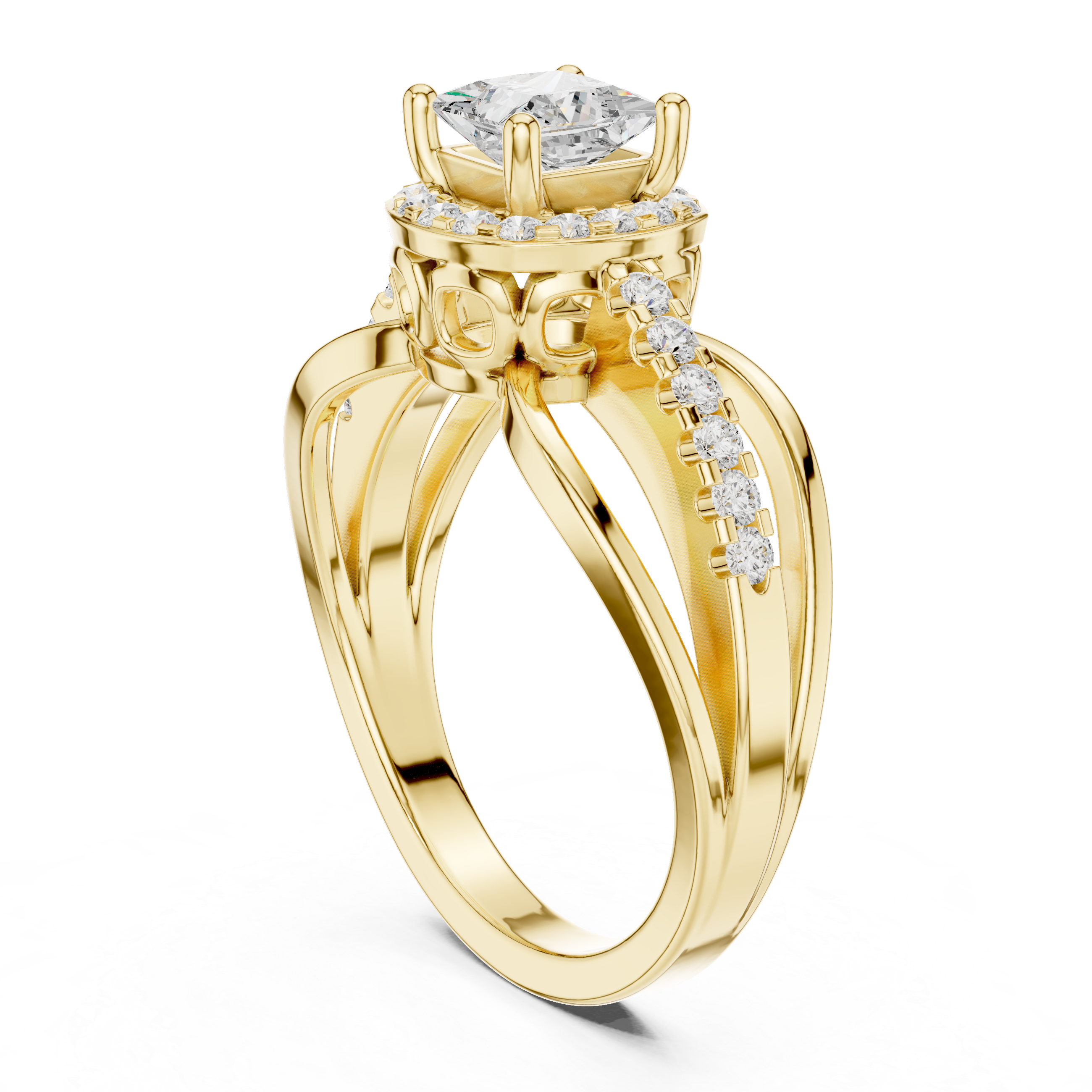 Sapphire Sleek Lab Grown Diamond Ring