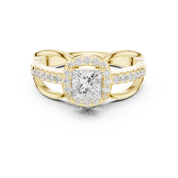 Sapphire Sleek Lab Grown Diamond Ring