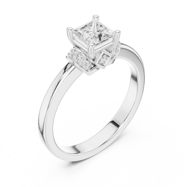 Horizon Halo Lab Grown Diamond Ring