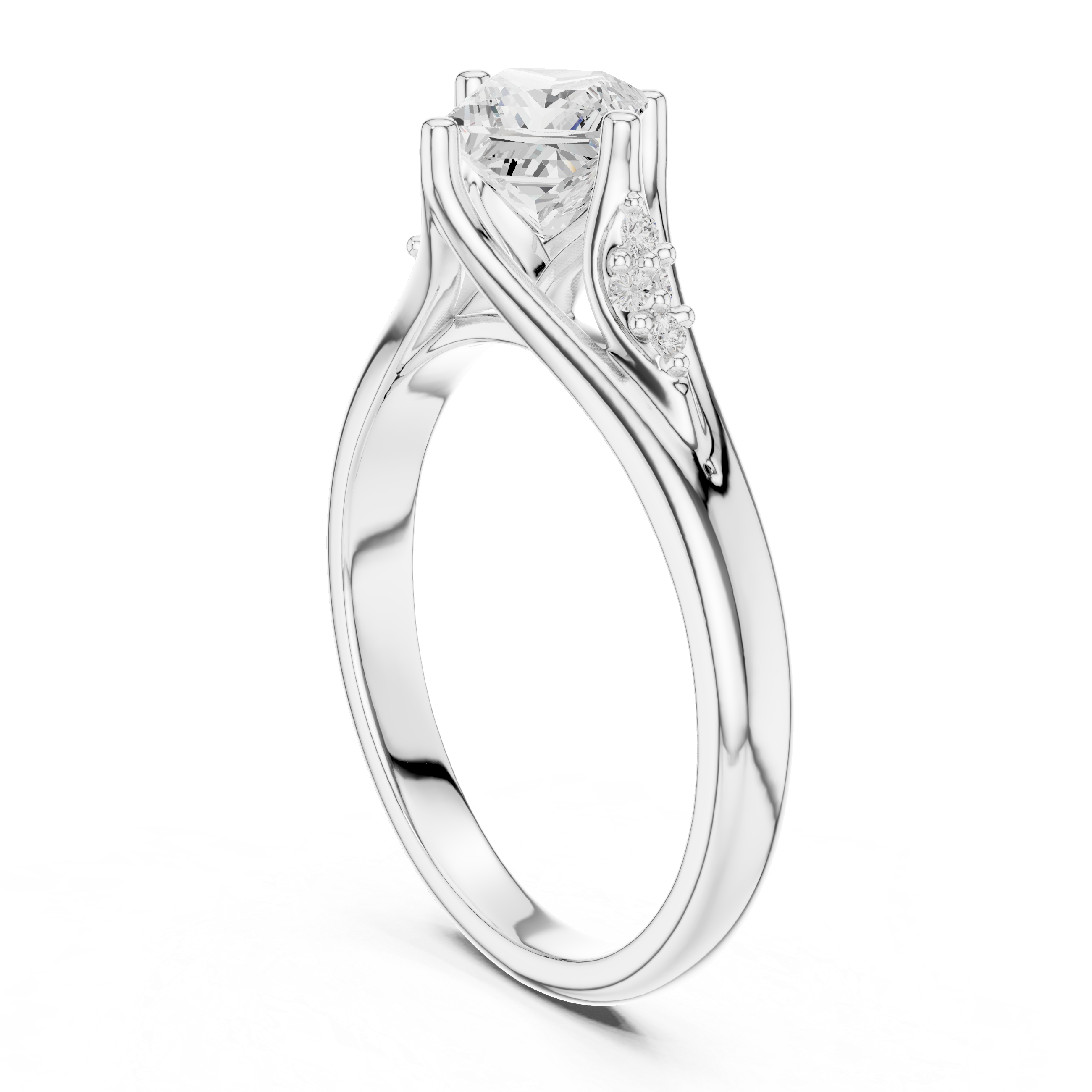 Pure Pearl Lab Grown Diamond Ring