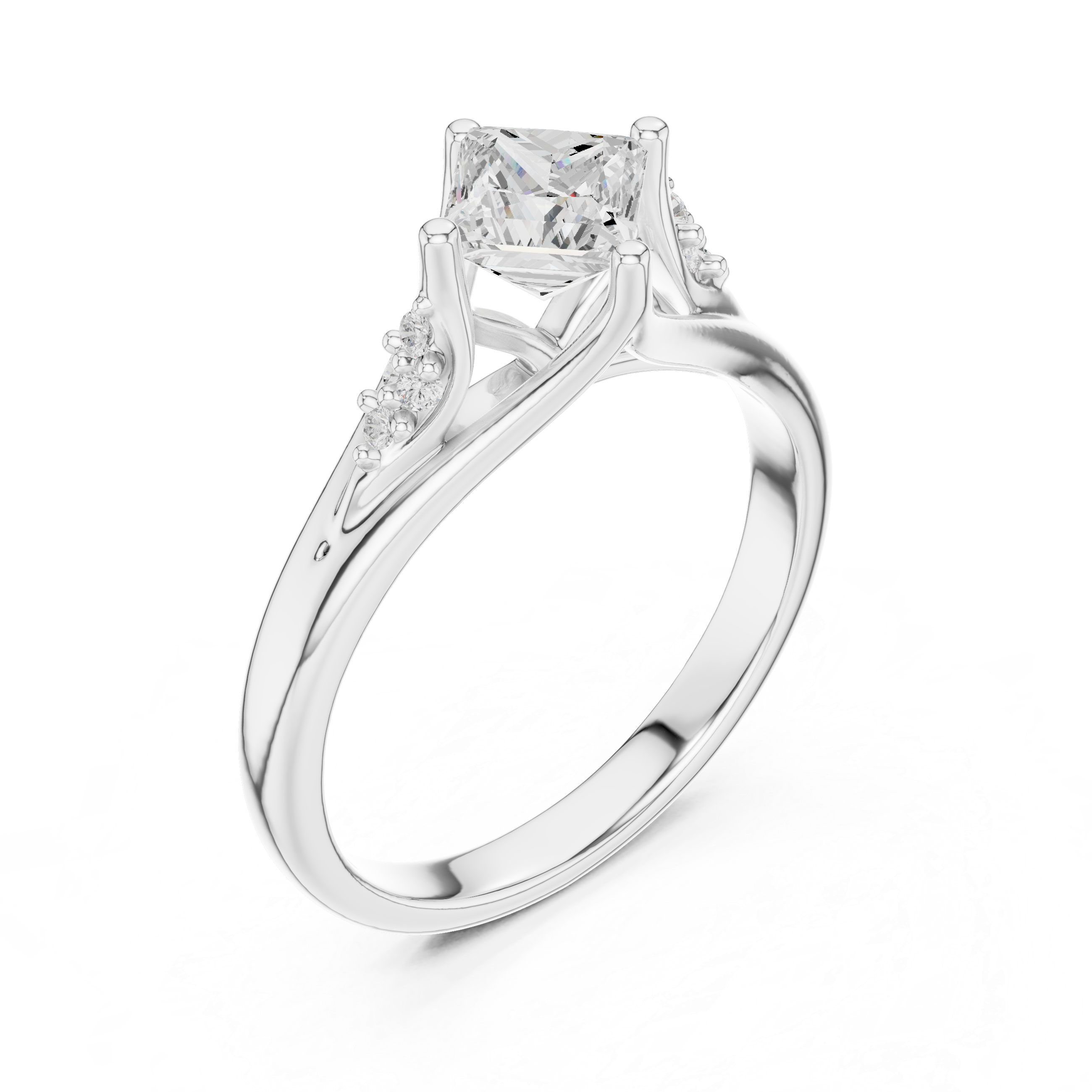Pure Pearl Lab Grown Diamond Ring