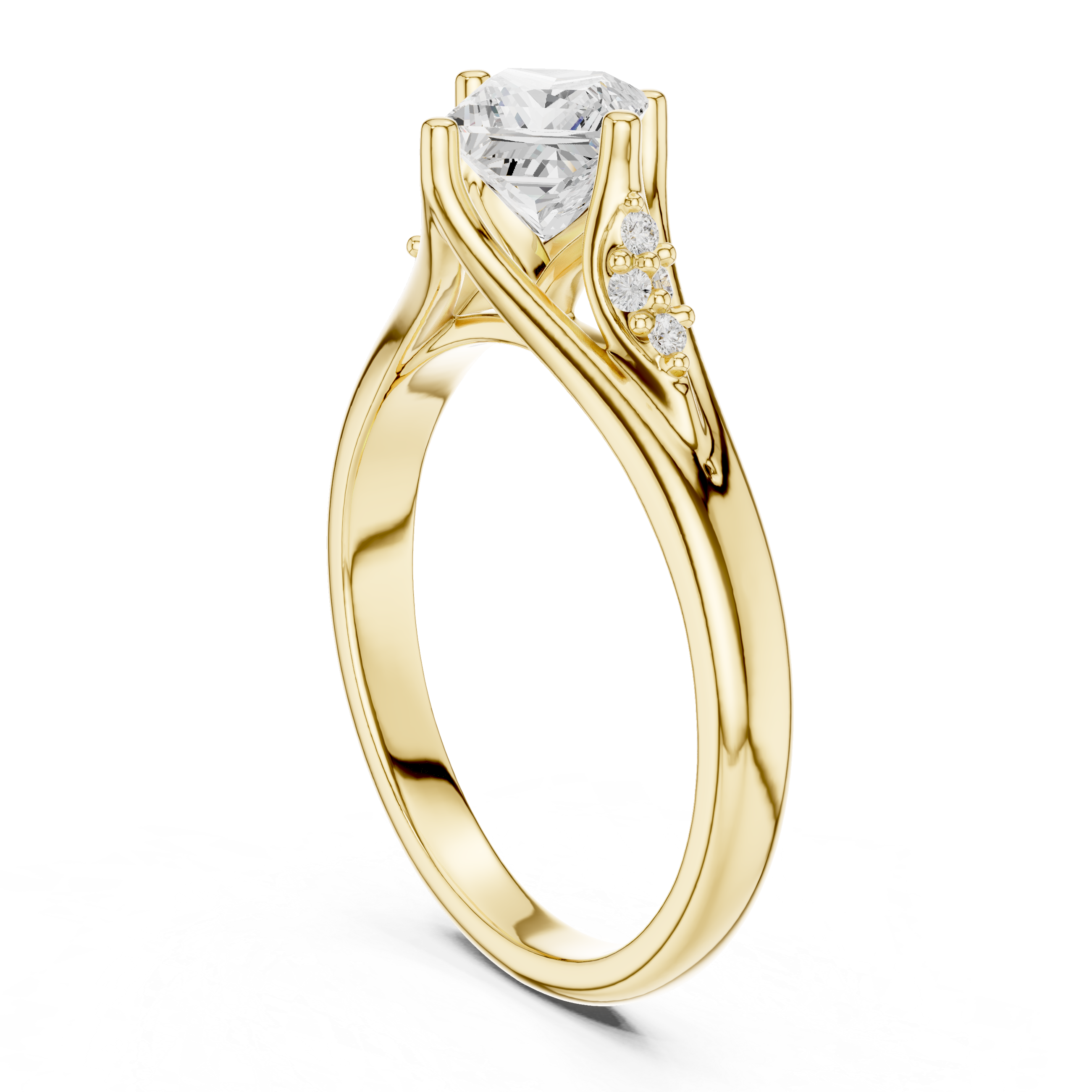 Pure Pearl Lab Grown Diamond Ring