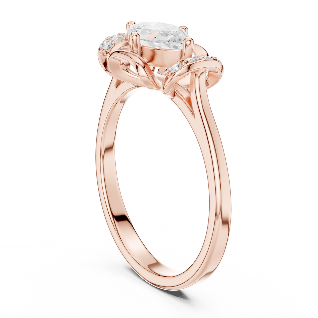 Rose Royal Lab Grown Diamond Ring