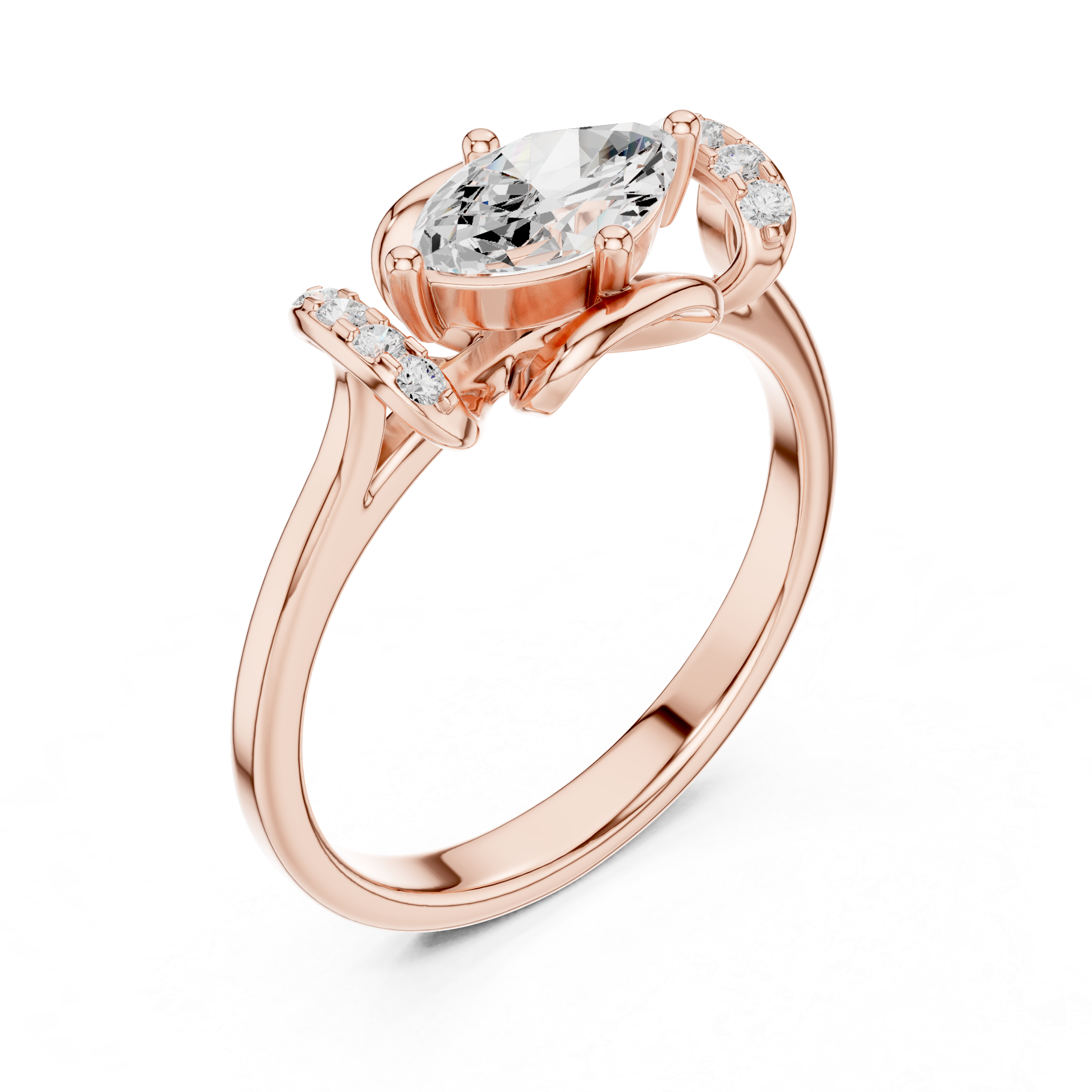 Rose Royal Lab Grown Diamond Ring