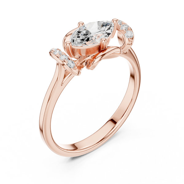 Rose Royal Lab Grown Diamond Ring