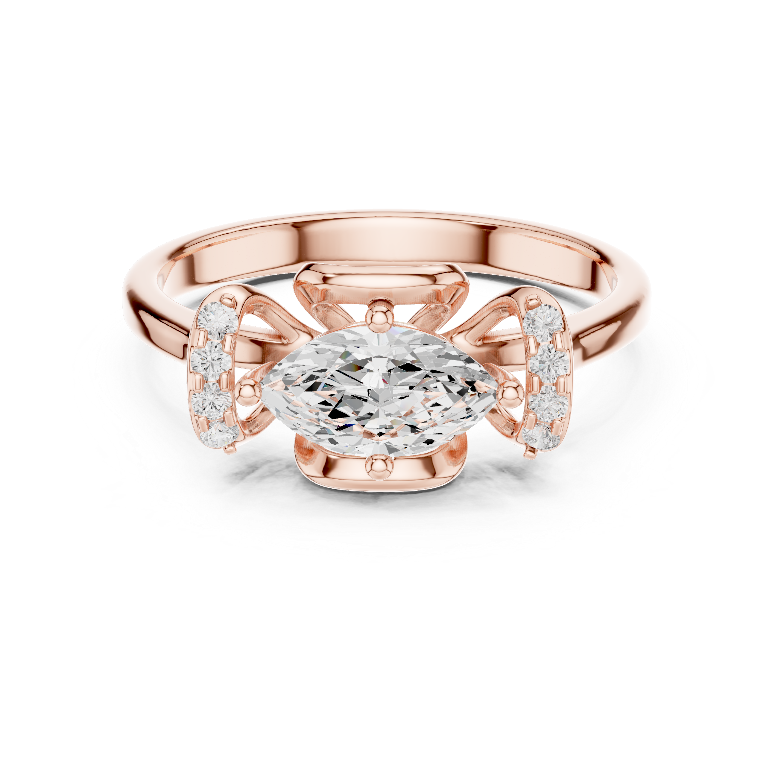 Rose Royal Lab Grown Diamond Ring