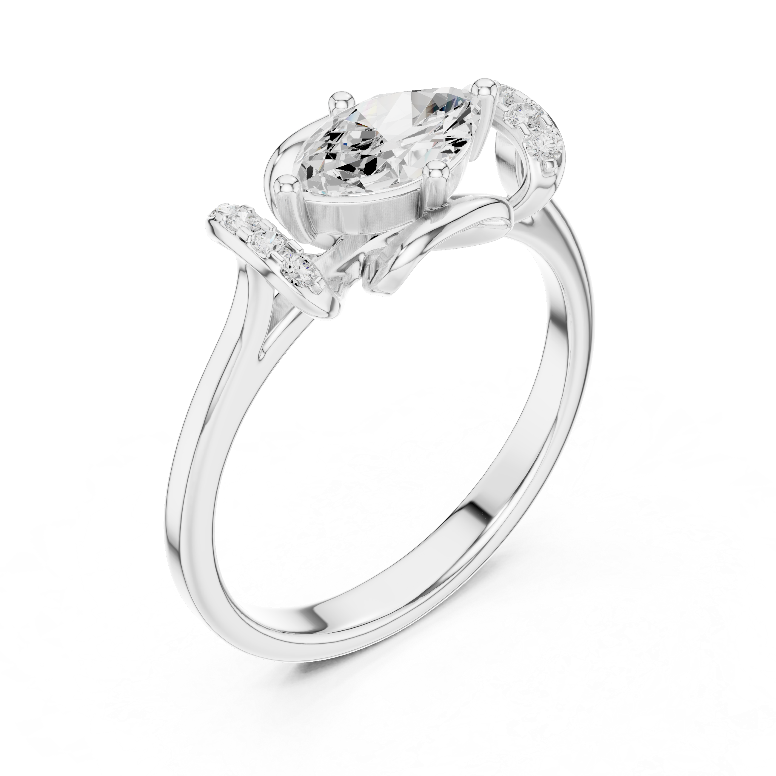 Rose Royal Lab Grown Diamond Ring