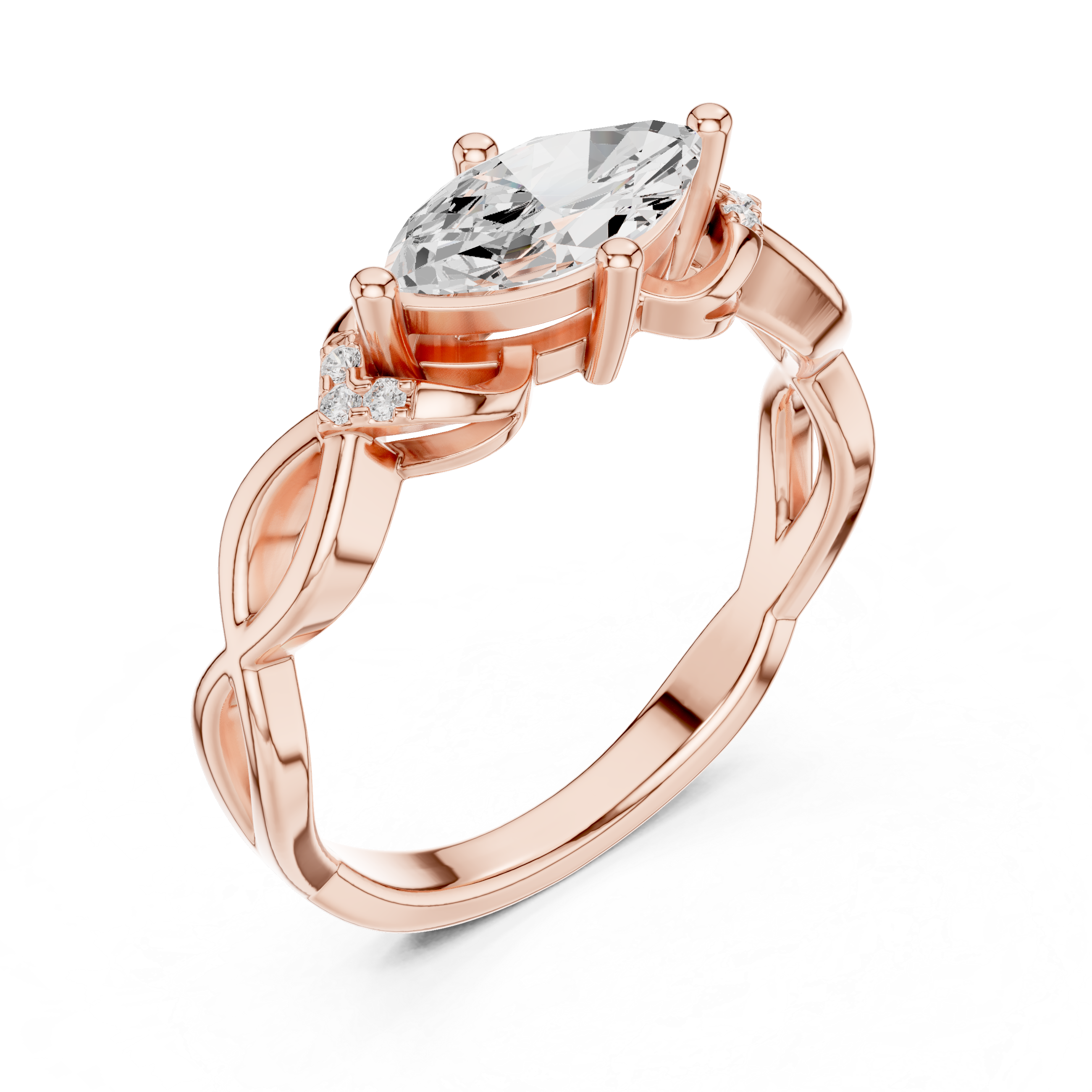 Hidden Halo Lab Grown Diamond Ring