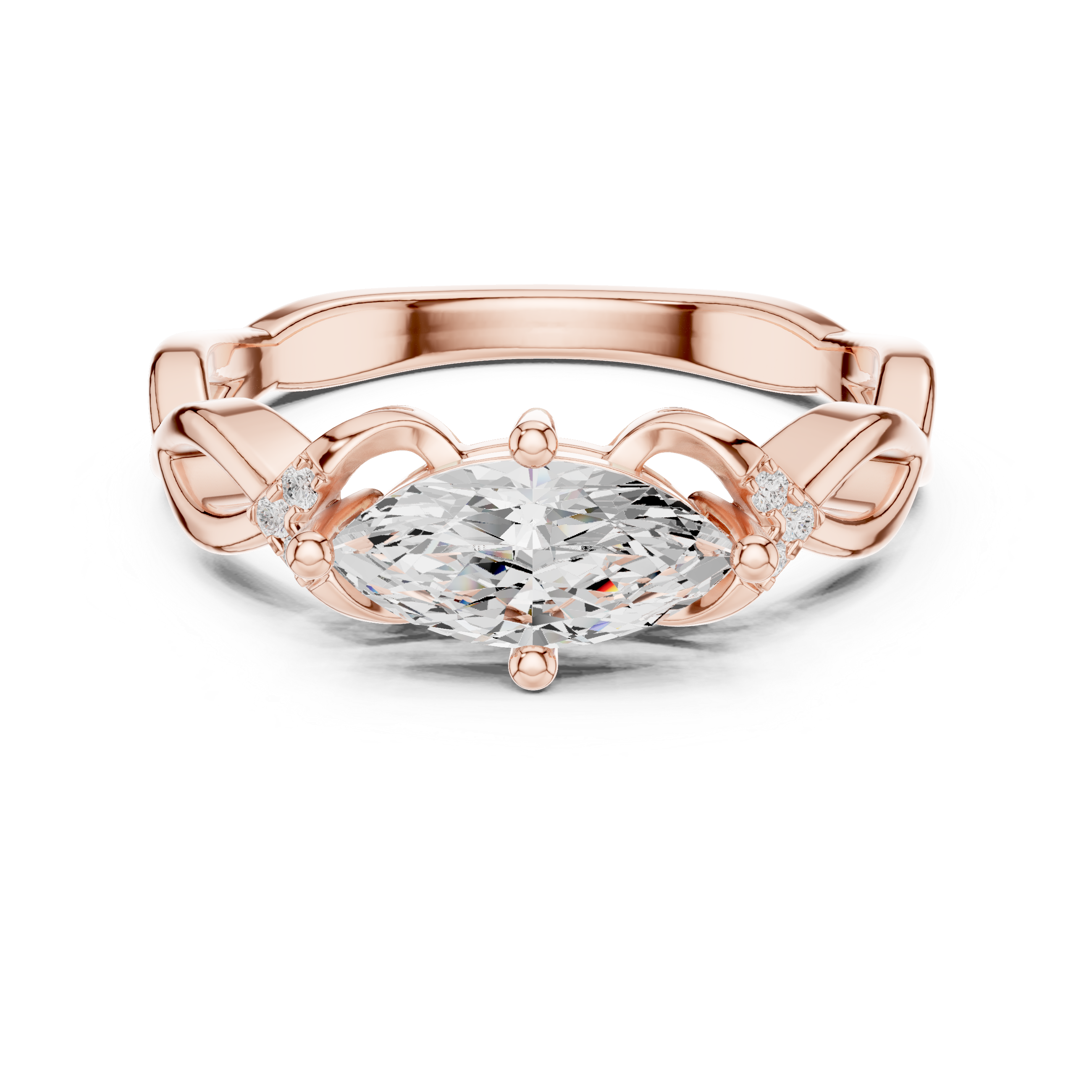 Hidden Halo Lab Grown Diamond Ring