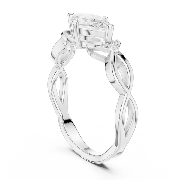 Hidden Halo Lab Grown Diamond Ring