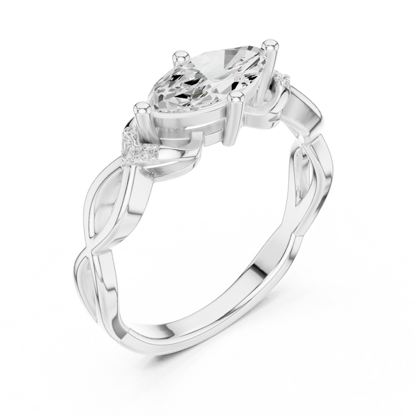 Hidden Halo Lab Grown Diamond Ring