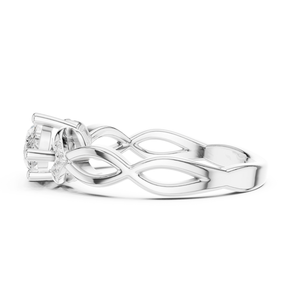Hidden Halo Lab Grown Diamond Ring