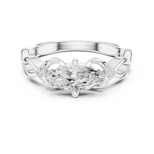 Hidden Halo Lab Grown Diamond Ring