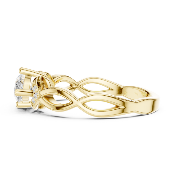 Hidden Halo Lab Grown Diamond Ring