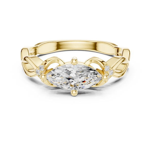Hidden Halo Lab Grown Diamond Ring