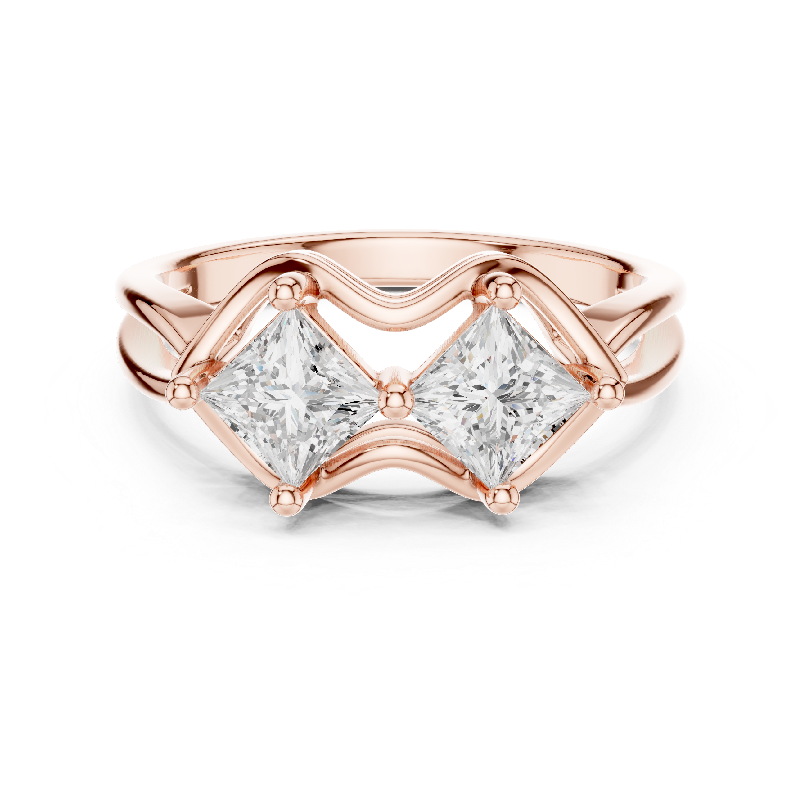 Lunar Lustre Lab Grown Diamond Ring