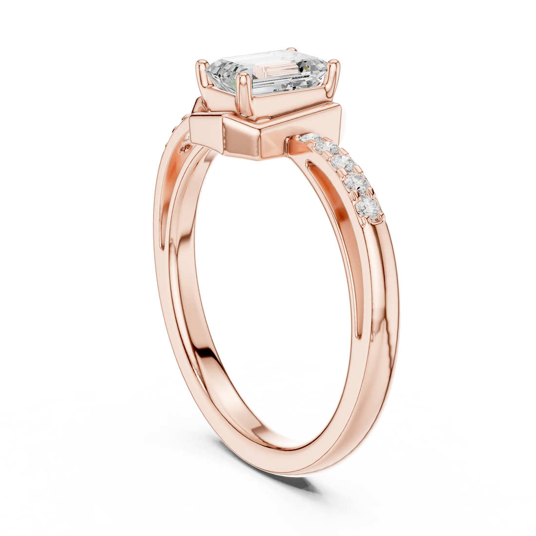 Floral Frost Lab Grown Diamond Ring