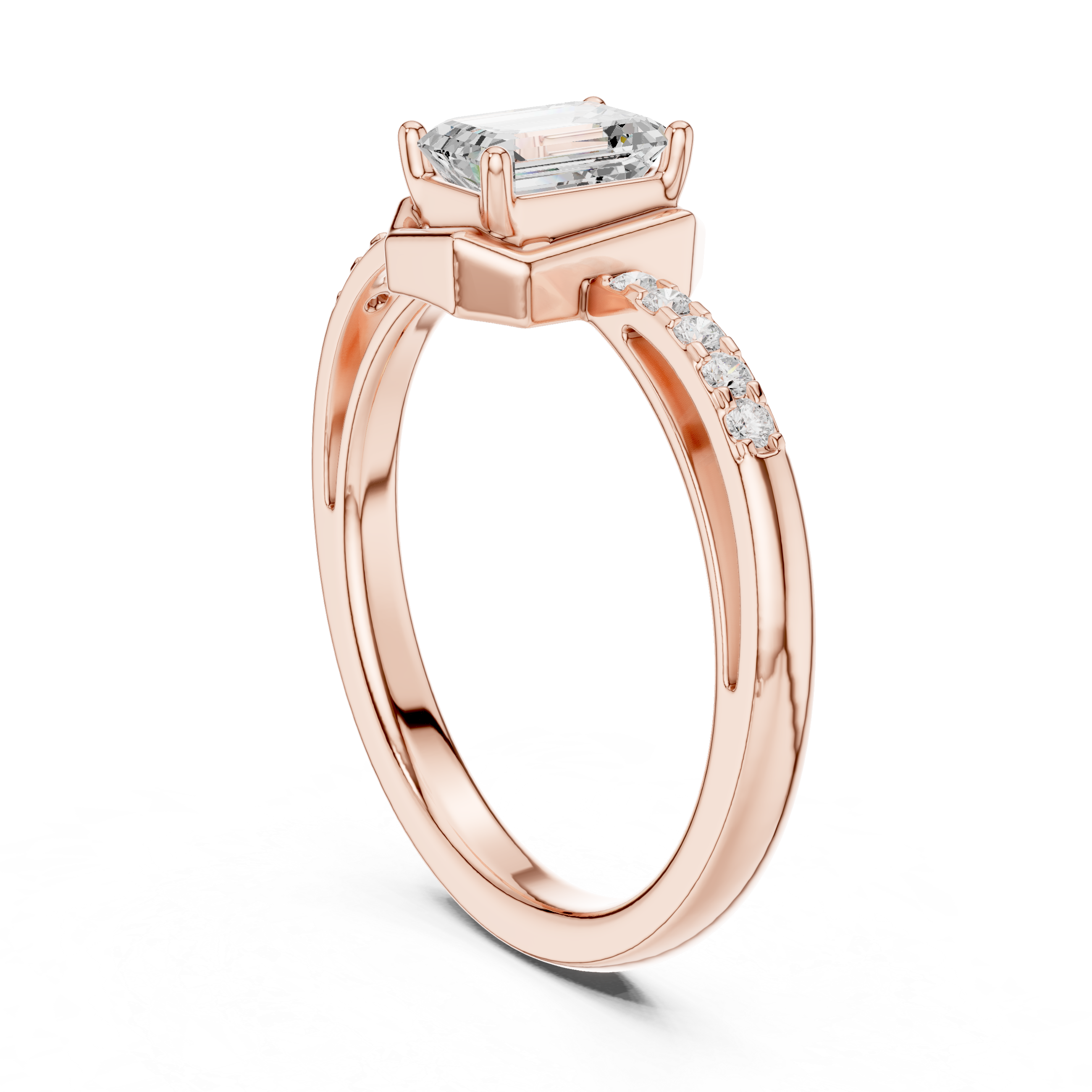 Floral Frost Lab Grown Diamond Ring