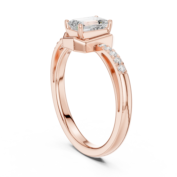 Floral Frost Lab Grown Diamond Ring