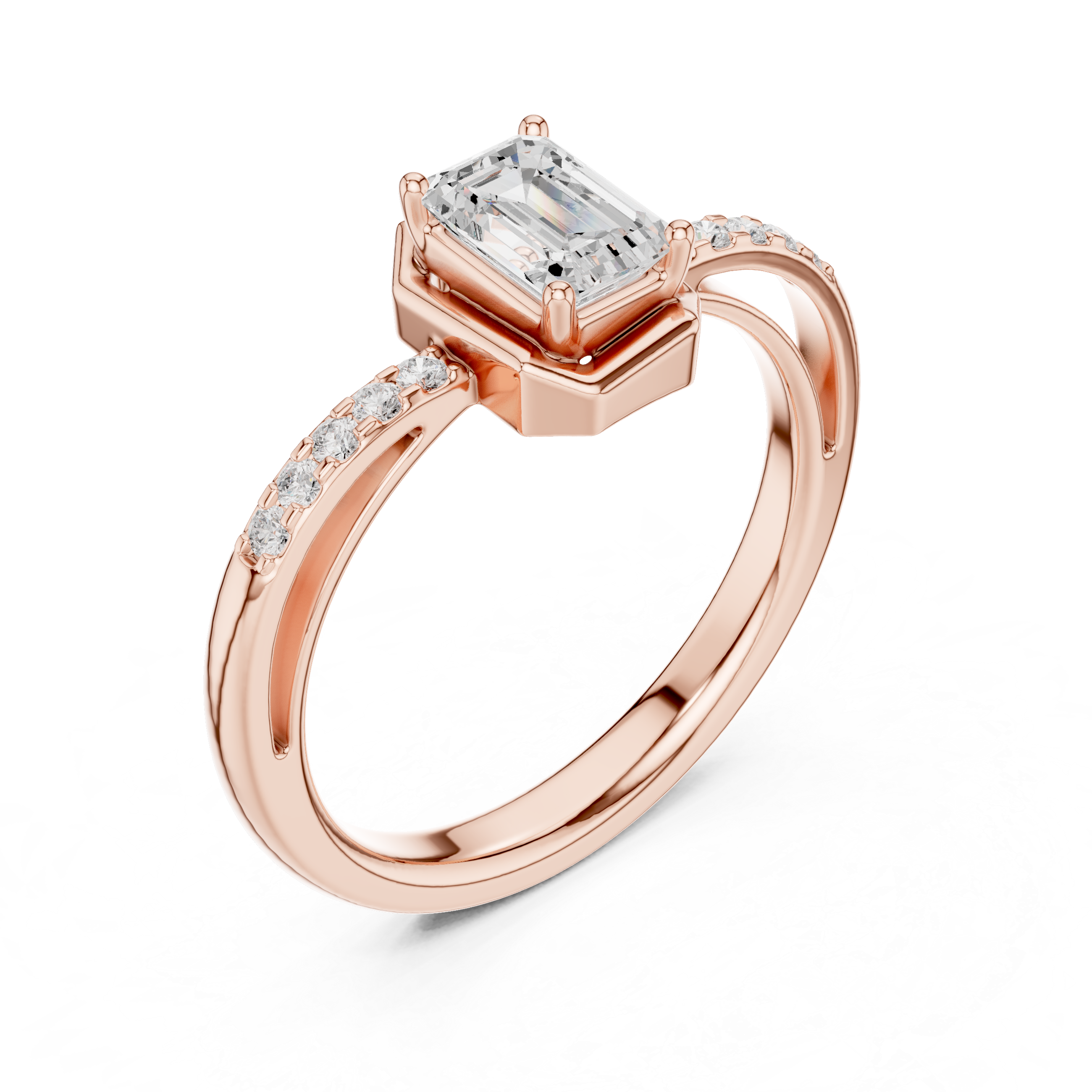 Floral Frost Lab Grown Diamond Ring
