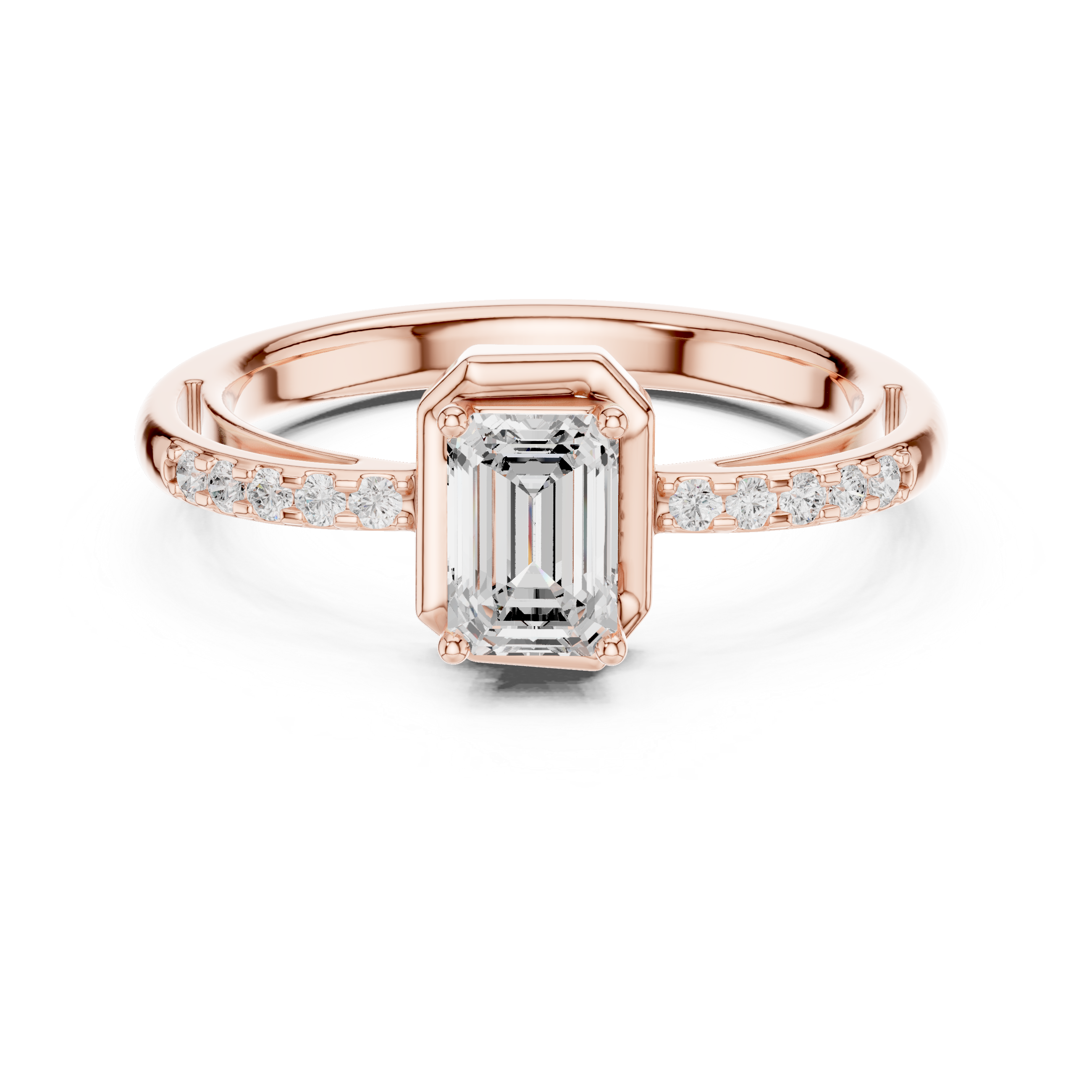 Floral Frost Lab Grown Diamond Ring