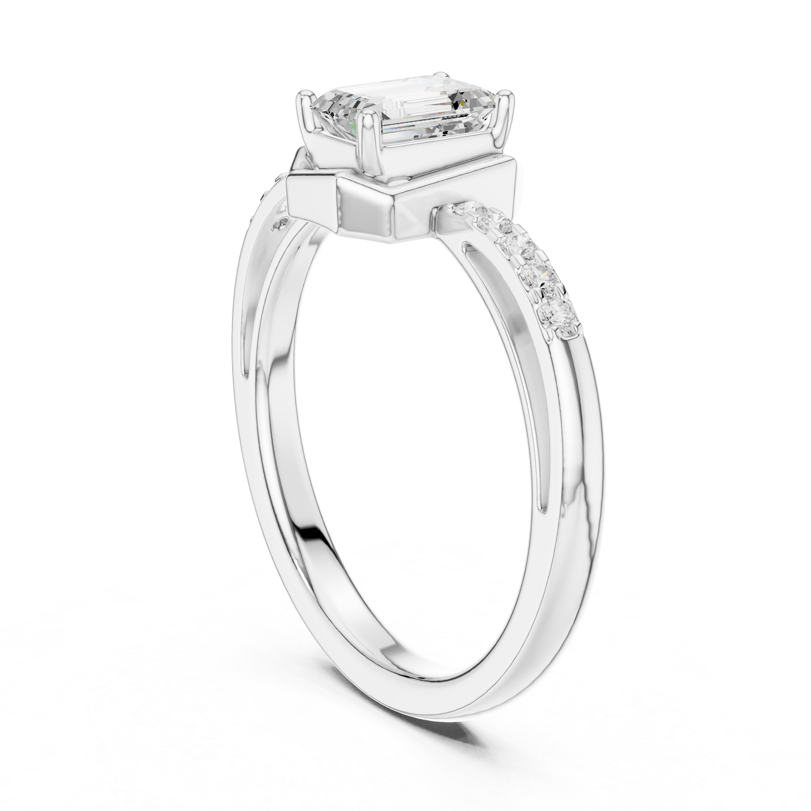 Floral Frost Lab Grown Diamond Ring