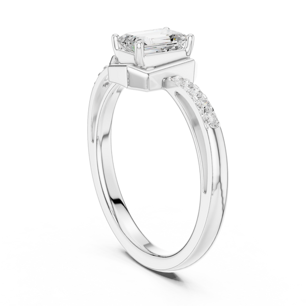 Floral Frost Lab Grown Diamond Ring