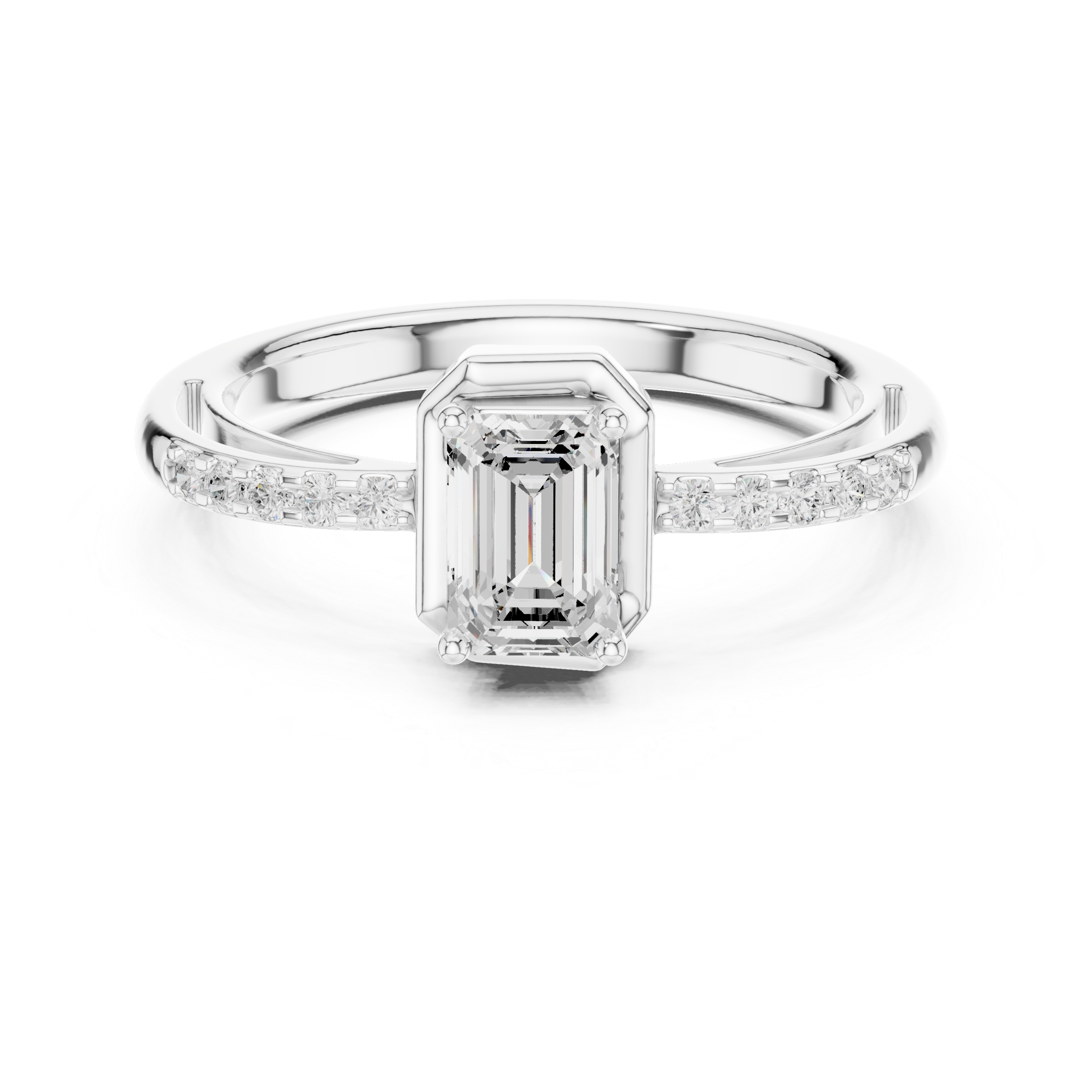 Floral Frost Lab Grown Diamond Ring