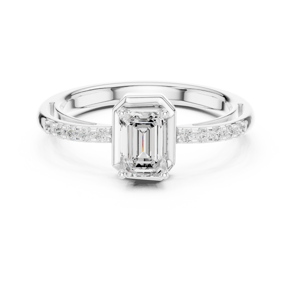 Floral Frost Lab Grown Diamond Ring