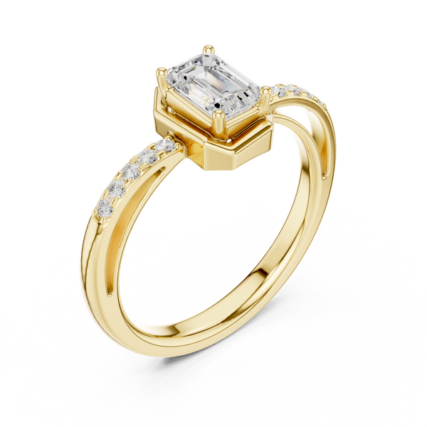 Floral Frost Lab Grown Diamond Ring