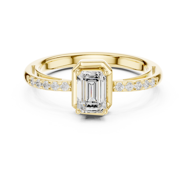 Floral Frost Lab Grown Diamond Ring