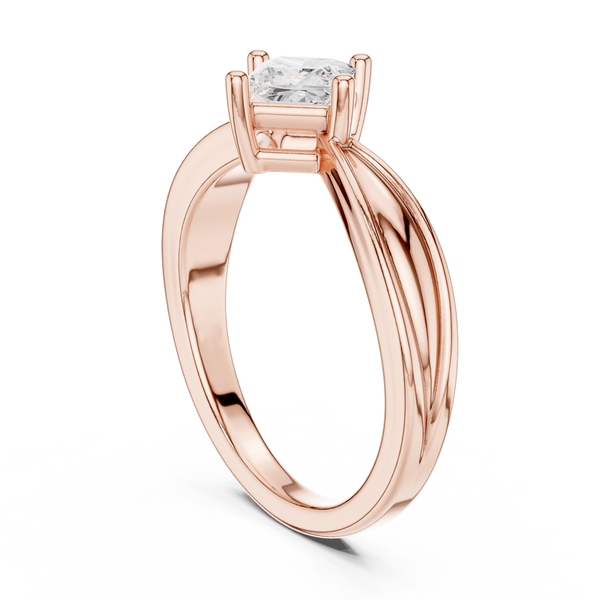 Ripple Radiant Lab Grown Diamond Ring